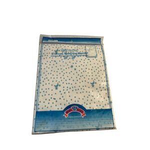 King Baby flannel blanket receiving blanket 28x28 new blue stars & moon